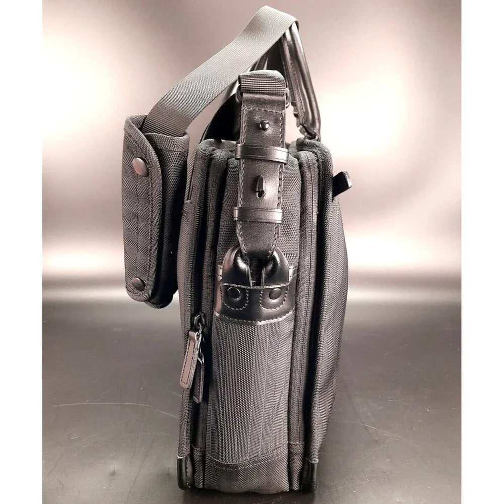 P.I.D personnel index design business Laptop bag Ballistic Black Nylon Briefcase